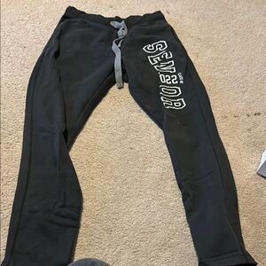 Women’s Black Joggers with Gray Accents